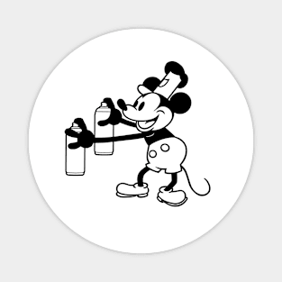 STEAMBOAT WILLIE - Graffiti style (1 color) Magnet